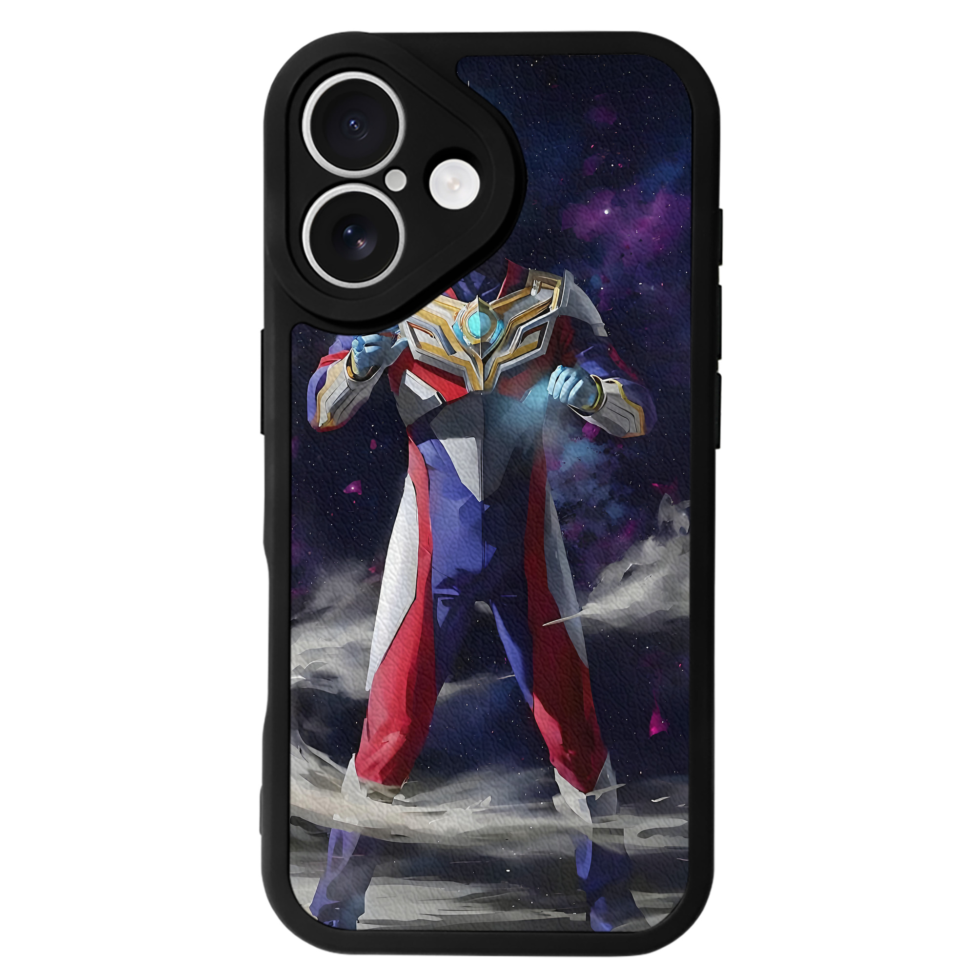 （画像用） ウルトラマン Ultraman 【iPhone 16シリーズ対応】シリコンスマホケース（レザー調） 材質：シリコン